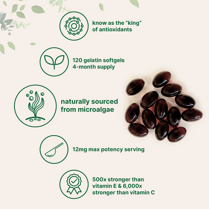 Pure Ingredients – Astaxanthin 12mg