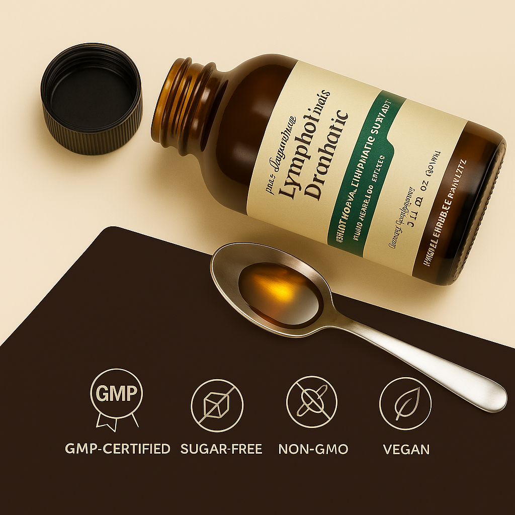 Lymphatic Drainage with Liquid Herbal Extracts