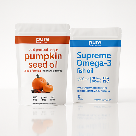 Men’s Vitality Pair – Pumpkin Seed Oil + Omega-3