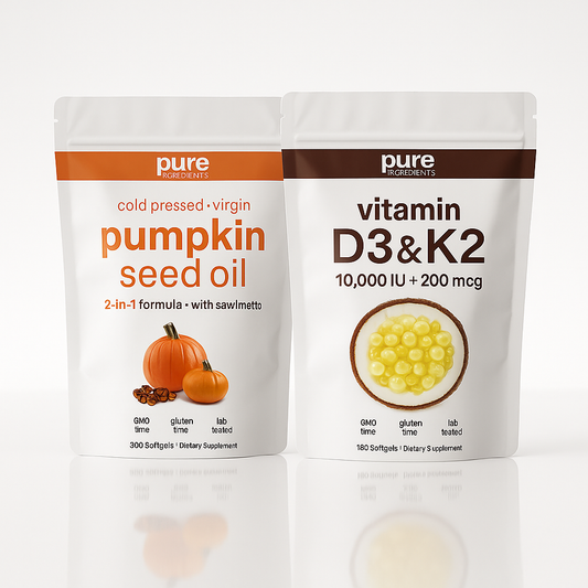 Prostate Support Duo – Pumpkin Seed Oil + D3+K2