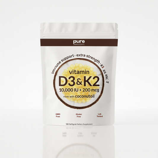 Vitamin D3 K2 Supplement Softgels