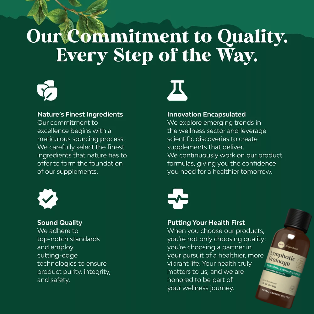 Lymphatic Drainage with Liquid Herbal Extracts