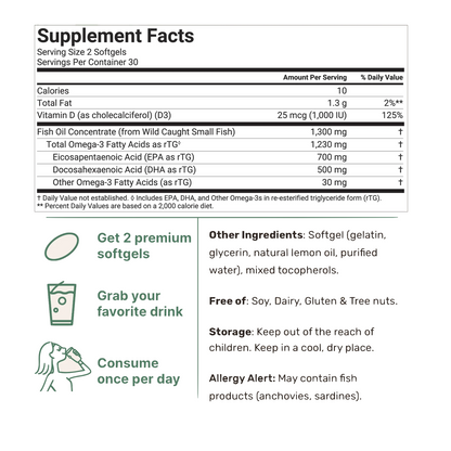 Pure Ingredients Triple Strength Omega-3